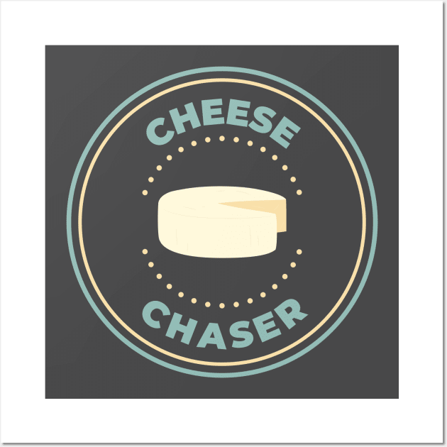 Cheese chaser logo round Wall Art by Oricca